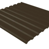 Профнастил С20 тёмно-коричневый RAL RR32 0,5 мм